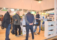 The busy booth from Fisher