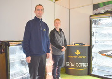 Kerwan Burlot and John Moret from Secret Garden showing their Grow Corner