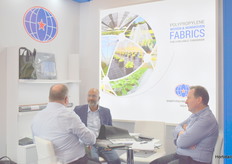 Conversations at the booth of Shakti Polyweave