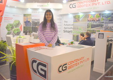 Radhika Bansal from Centenary Geotex pvt. Ltd, their main market is Spain where they mostly sell the ground covers.