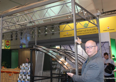 Jan van Hemert (Rovero Systems) had two moving demo stands with the Roll-Air system to catch the attention of trade fair visitors.