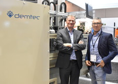 Stefaan Vandaele and Didier Collins next to the Demetec Unifiller
