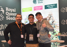 Maxence Majot and his colleagues at Royal Queen Seeds, Maxence is heading to Las Vegas again next week for a Cannabis fair.