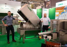 Joep Jansen and Bart Bovee of Limex with the drum filter