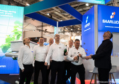 Toasts to a new logo and corporate identity were raised at Luiten / Saarlucon