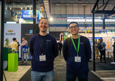 Joe Kao and Bob Vonk of Fotoniq, developers of a coating (PAR+) that brings year-round diffusivity to the greenhouse.