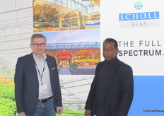 REWE is a great reference for Schollglas Netherlands. Pictured are Oliver Poeschl and Mike Santoe.