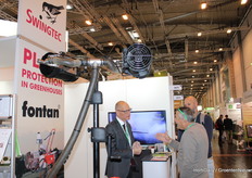 Volker Dietrich of Swingtec in conversation with visitors