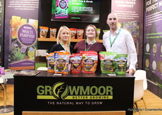 Danielle Nixon, Sophie Gregson and Brian McCuskey, Growmoor better growing, promote their Boost line