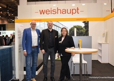 M. van Kuilenburg, Melanie Atrott and Sebastian Kretscmer of Weishaubt, specialising in heat pumps