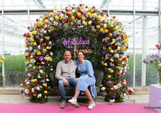 Erik and Mette Bok of the Heufken opened their Freesia greenhouse to the public