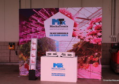 The greenhouse is illuminated with LED lights from MechaTronix