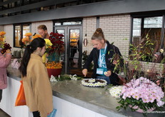 There is always a lot of interest in flower arranging.