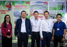 Watanabe Pipe is a Japanese with office and manufacturing in Vietnam. The company builds and construct greenhouses. Also distribute related products like colouring for flowers, under the Fantasy brand,  and greenhouse equipment. Thuy is from Sedia System from Vietnam, Okumasa, Takashi Tsuchiya and Satoshi Nakajima. 