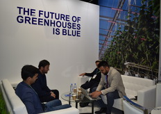 Botir Saliev with Kubo, Uzbekistan talking to some potential customers.