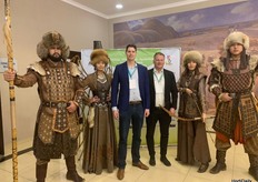 The guys from Ridder, at the start of the party, organised by the exhibition.