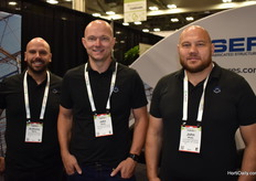 Anthony Masse and John and jake Wiebe with south Essex Fabricating. 