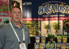 Scott Wiesler with JRM, waterstoring soil amendment which hold water, so cuts water takings in half