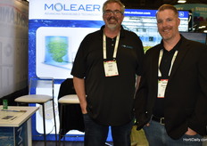 Joel Enns and Dennis Riling showcasing their NEO nanabubble generator, Moleaer