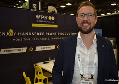 Willem Jan Hoogduin WPS. Promoting handsfree plant production at the show. 