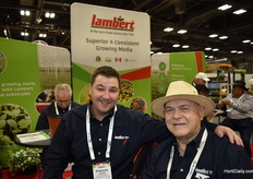 Francois Lambert 4th generation and Jeff Bishop celebrating Lamberts' 95 th anniversary 