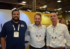 Victor Gonzalez and Julien Boijmans with Kekkila and Lars Petersen with Ellepot having a good time at the show