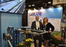 Custom-made fabrics and the manual chainweel drive are what Fiberlane is promoting at the show. Thomas Woermer and Saskia Reimann