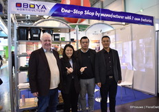 Part of the team of Oboya with, on the left, Audubon Hem Larsen of LTI, representing Oboya in the Nordic countries.