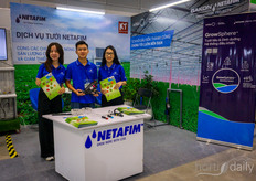 Kieu Phuong, Ngoc Qui and  Thao  with Netafim, an Orbia business