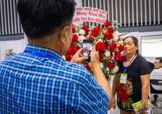Vietnamese is a very flower oriented country, and as you can see it was selfie time at the show