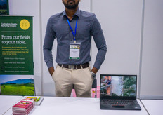 Praveen Dharamraj with Fresh Green Exports, flower exporters