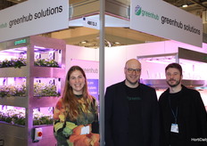 Isabbelle van Doorn, Kay Plat and Alexander Jaworski (Greenhub Solutions). Find their latest article on GreenFarm OS here.https://www.hortidaily.com/article/9699949/greenfarm-os-launched-at-ipm-essen/