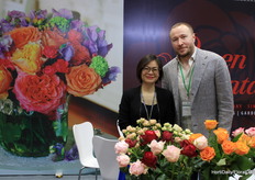 Lea Hat Pham and Alexander Brjuhins with Rosen Tantau