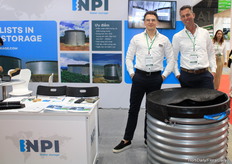Leo Oegema and Erik van der Geest with NPI water storage