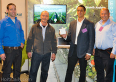 The team from Paskal with their Growth Analyse System:Yair, Elie, Omri and Tzvika.