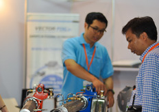 Asian farmers showed a lot of interest in fogging machines, it was always busy at the booth of Vector Fog.