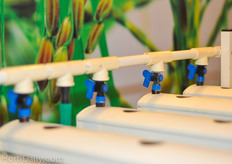 About 5 exhibitors at Horti Asia 2013 where exposing this kind of NFT hydroponic growing systems. The low entry gutter systems enjoyed a lot of interest.