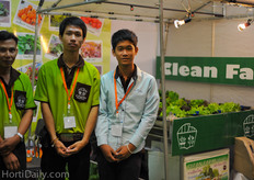 Clean Farm Thailand was also promoting the hydroponic gutter systems.