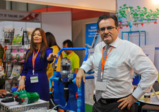 Thierry Claireau from Dosatron. Dosatron is mainly active in the Asian livestock industry, but step by step, the horticultural use of dosing pumps is gaining more and more foothold, said Claireau.