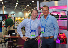 Raymond van der Berg and Gideon de Jager from Codema Systems Group in the booth of Tava Systems.