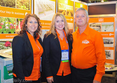 Melissa Hanna, Julie Gilbert-Vijverberg and Andre Koppert from KGP Greenhouses.
