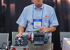 Gal Elishvili from Diversified Imports is doing a lot of business in poultry industries with the drive systems, but has also still a little bit of sales in horticulture.