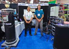 Aksel de Lasson from Aqua Hort together with US distributor Lars Marohn from Lauren Hailey Technologies.