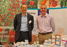 Peter Geerts from Syngenta and Richard Binks from FreshTec (UK reseller of Syngenta's Bioline)