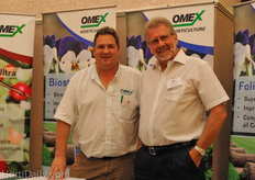 Richard Cameron and Terry Grimshaw from Omex Horticulture.