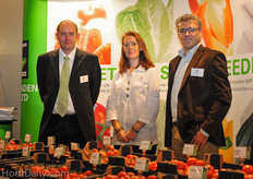 Andrew Beeston, Jill Kooijman and Keimpe Veenstra from Enza Zaden.