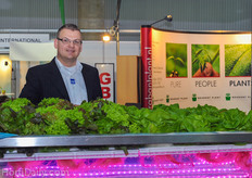 Rudie Reedijk from Arend Sosef at the booth of reseller GBC.