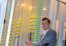 Henri van Hemert from Oerlemans Plastics at the booth of Austrian reseller AgroTech