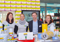 Dirk Aerts from BioBest together with Katharina Scheuker, Daniela Harb and Andrea Ambichl from Agrotech.
