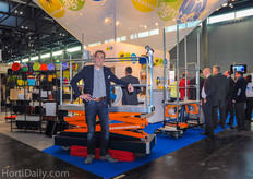 Sander Zuidgeest from Steenks Service at the AgroTech booth.